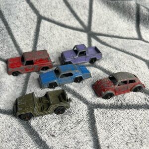 Vintage Metal TOOTSIE TOY Diecast Cars, Lot of 5, Made in Chicago